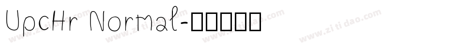 UpcHr Normal字体转换